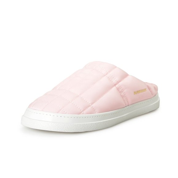 Burberry Women's Pale Candy Pink "LF Homie" Comfort Slip On Slippers Shoes - Picture 1 of 8
